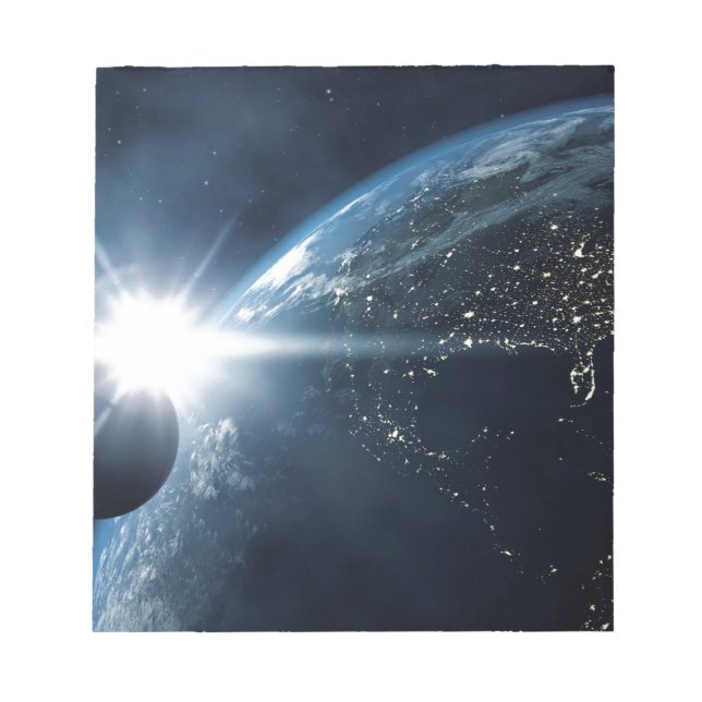 Bloc De Notas luna de tierra y sol (Frente)
