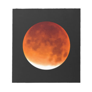 Bloc De Notas Luna Roja Ascendente