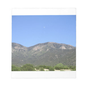 Bloc De Notas Luna sobre las montañas Sandia
