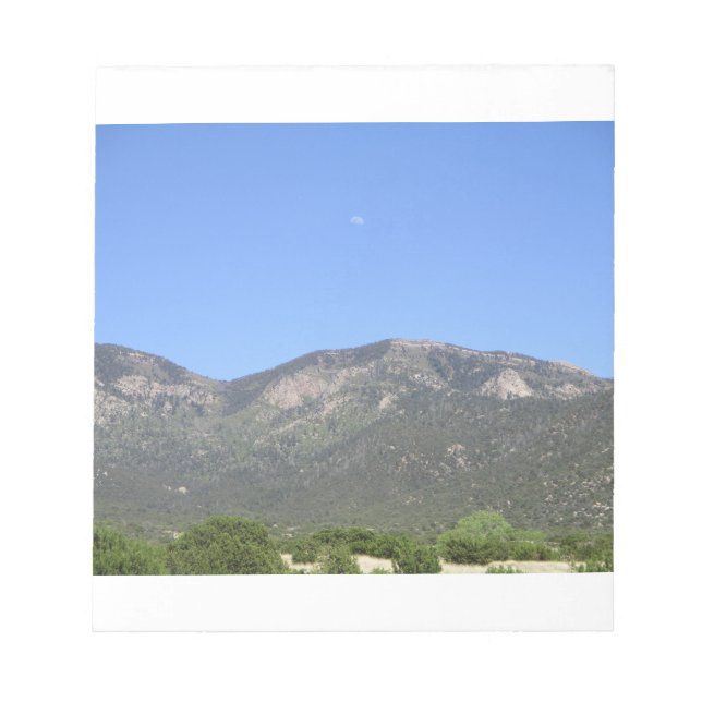 Bloc De Notas Luna sobre las montañas Sandia (Frente)