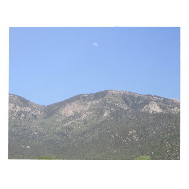 Bloc De Notas Luna sobre las montañas Sandia (Frente)