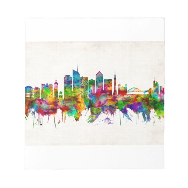 Bloc De Notas Lyon France Skyline (Frente)