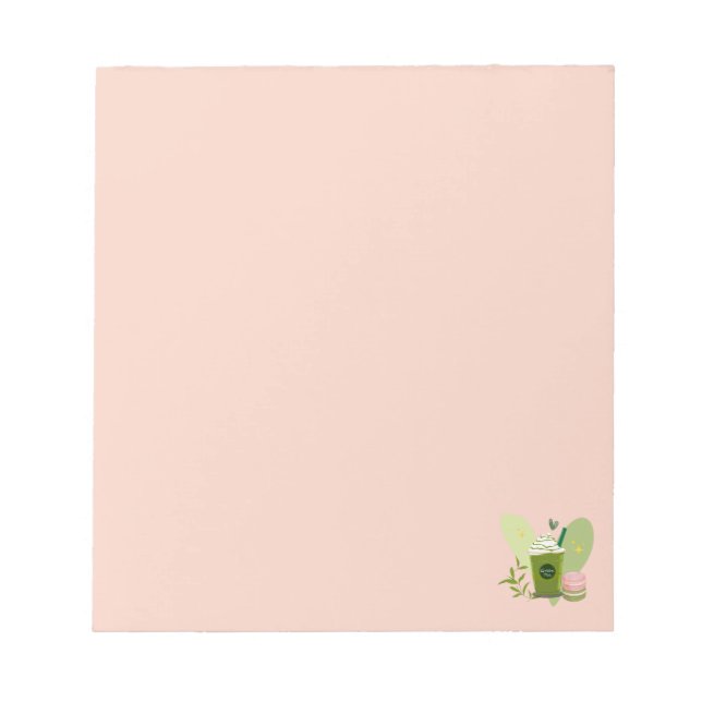 Bloc De Notas Macarons de Matcha Latte (Frente)