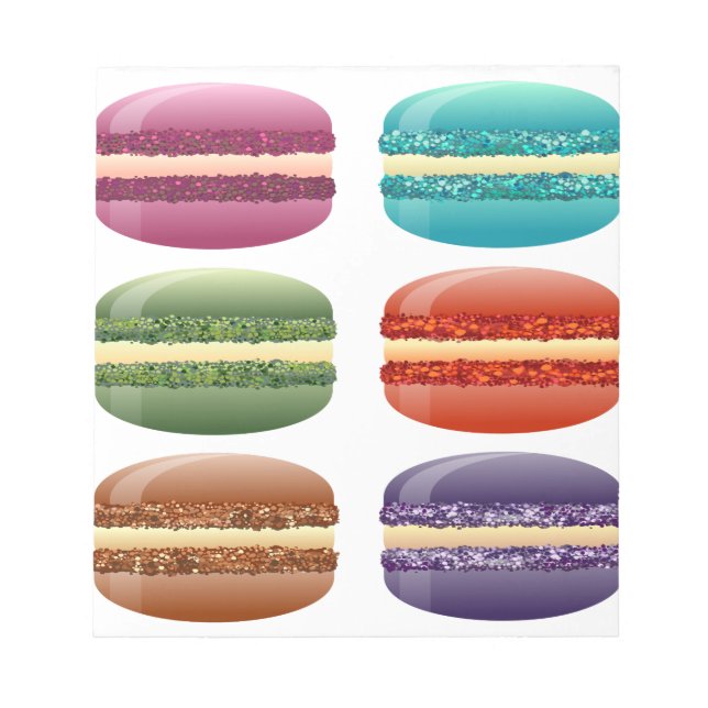 Bloc De Notas macarras de arco iris (Frente)