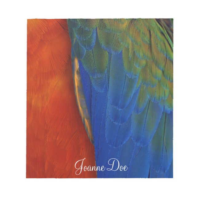Bloc De Notas Macaw Feathers (Frente)
