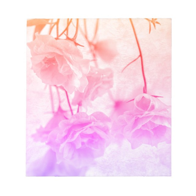 Bloc De Notas Macro morada de Campanella flor (Frente)