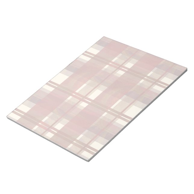 Bloc De Notas Madrás Plaid Cae Rojo (Lado Derecho)