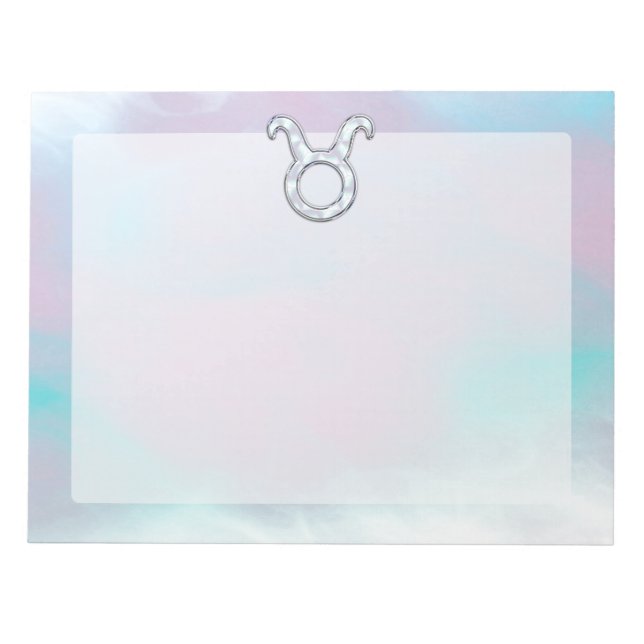 Bloc De Notas Madre de la Astrología Zodiaca Taurus de la Perla (Frente)