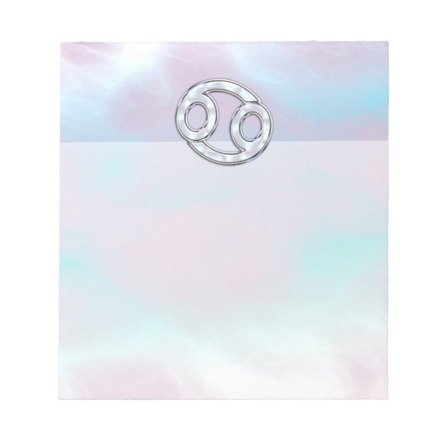 Bloc De Notas Madre de Zodiac con cáncer de estilo de la Perla (Frente)
