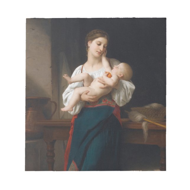 Bloc De Notas Madre e hijo (por Bouguereau) (Frente)