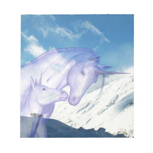 Bloc De Notas Madre Y Ternera De Unicornio (Frente)