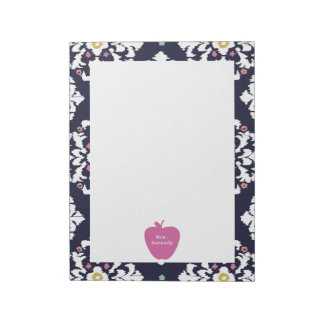 Bloc De Notas Maestra de Ikat de Apple Rosa