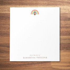 Bloc De Notas Maestra de música en violín arco iris