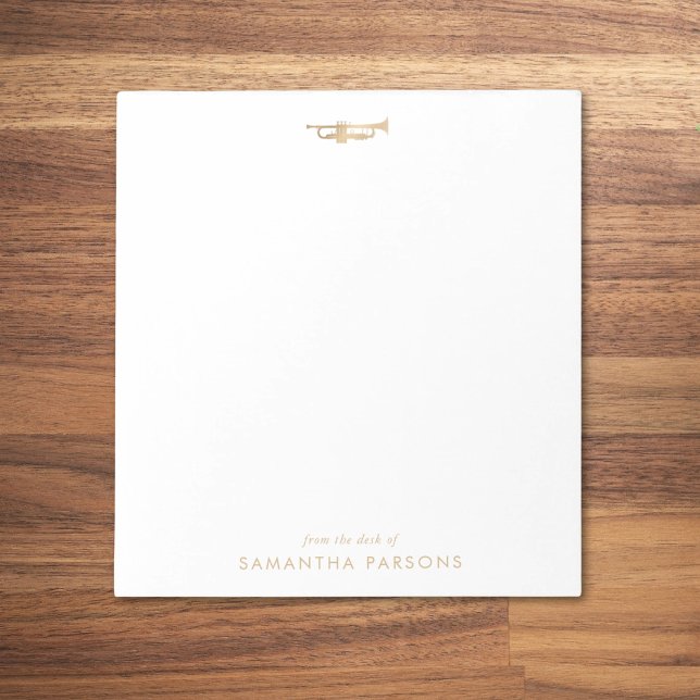 Bloc De Notas Maestra de Música Sencilla y Elegante con Trumpet  (Subido por el creador)