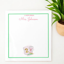 Bloc De Notas Maestra de segundo grado Café para equipos portáti