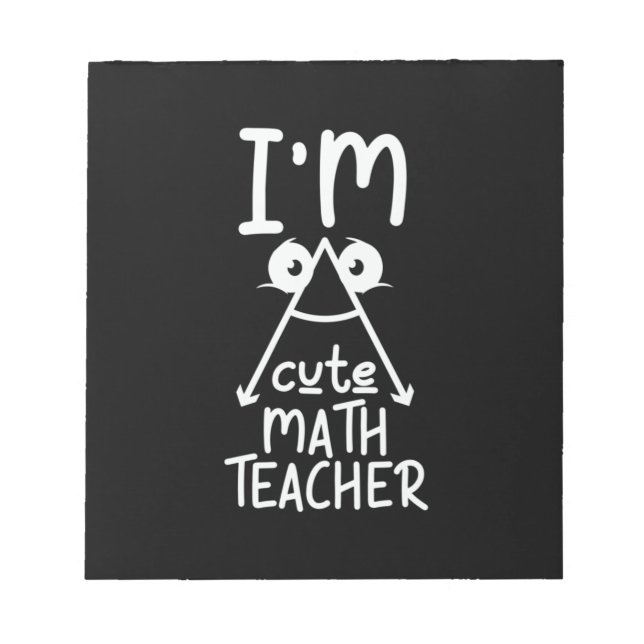 Bloc De Notas Maestra matemática Soy Maestra (Frente)