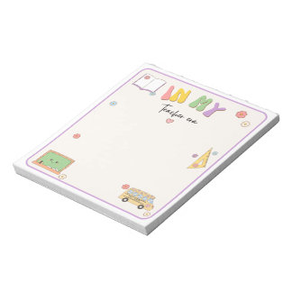 Bloc De Notas Maestra Retro Adorable