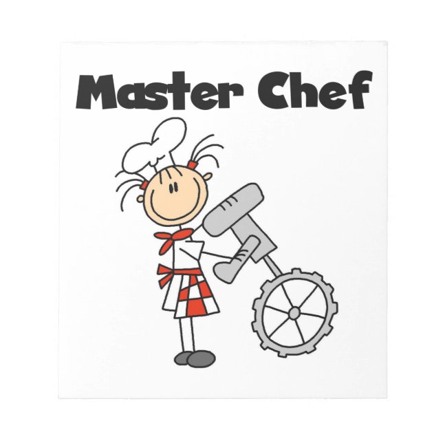 Bloc De Notas Maestro Chef - Mujer (Frente)