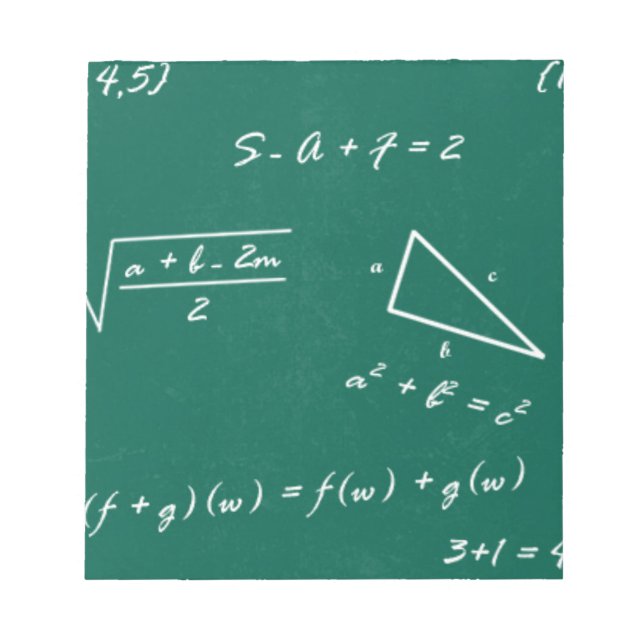 Bloc De Notas maestro de matemáticas algebra geek (Frente)