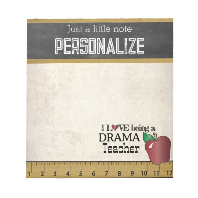 Bloc De Notas Maestro de teatro | Estilo de época (Frente)