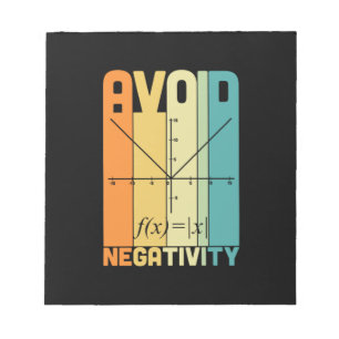 Bloc De Notas Maestros matemáticos evitan negatividad