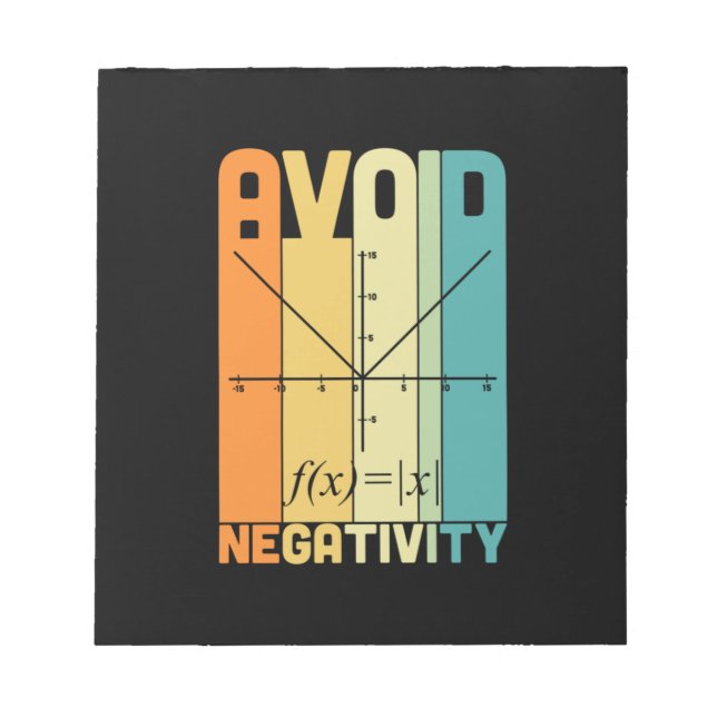 Bloc De Notas Maestros matemáticos evitan negatividad (Frente)