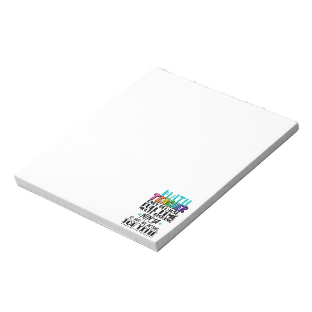 Bloc De Notas Maestros matemáticos sólo porque multitarea a tiem (Lado Izquierdo)