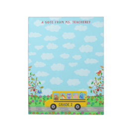 Bloc De Notas Maestros nombran aula a animales aburridos en auto