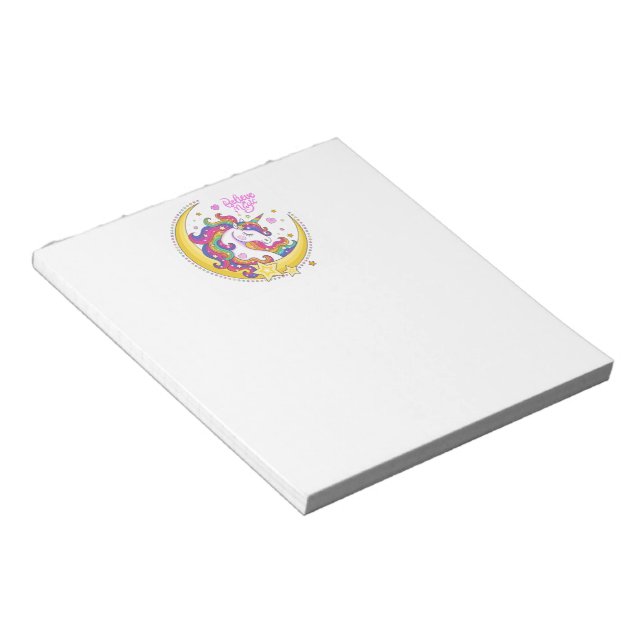 Bloc de notas mágico de unicornio (Lado Derecho)