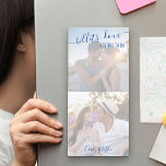 Bloc De Notas Magnético Billets-doux y cosas para hacer Personalizado Romá<br><div class="desc">Personaliza tus posts con dos de tus fotos favoritas y deja cartas de amor y mensajes para tu pareja. El diseño está escrito con el título "billets-doux and things to do" en un elegante guión manuscrito y tipografía caprichosa. La plantilla de fotos está configurada para que agregue sus imágenes y...</div>