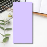 Bloc De Notas Magnético Color sólido de los sueños lilac | Clásico Elegant<br><div class="desc">Color sólido de los sueños lilac | Clásica | Elegante | Trendy | Elegante | Regalo | Color de las sombras moradas</div>