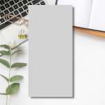 Bloc De Notas Magnético Color sólido gris pastel | Clásico Elegante<br><div class="desc">Color sólido gris pastel | Clásica | Elegante | Trendy | Elegante | Regalo</div>