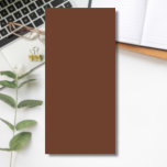Bloc De Notas Magnético Color sólido Mocha marrón | Clásica | Elegante<br><div class="desc">Color sólido Mocha marrón | Tonos marrones | Clásica | Elegante | Trendy | Elegante | Diseño profesional</div>