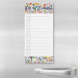 Bloc De Notas Magnético Coma la lista de compras del Plan de Comida del Ar<br><div class="desc">Haga sus listas de compras con estilo con este anuncio de compras o planificación de comidas de personalizable. Agregue texto personalizado para satisfacer sus necesidades. Las líneas y las casillas de verificación facilitan la escritura en la lista,  pero puede eliminarlas si lo desea. ¡Revisa mi tienda para más!</div>