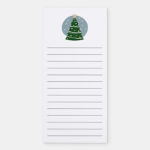 Bloc de notas magnético del árbol de Navidad moder