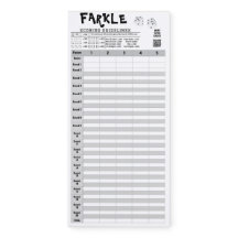 Hojas de puntuación de Farkle con reglas fáciles d