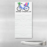 Bloc De Notas Magnético Lista de compras de comestibles para Personalizado<br><div class="desc">Haz tus listas de compras con estilo con este cuaderno de compras de personalizable. Cambie el texto para que se ajuste a sus necesidades. Las líneas dibujadas a mano le dan un lugar donde escribir,  pero puede borrar si lo prefiere. ¡Revisa mi tienda para más!</div>