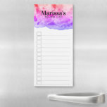 Bloc De Notas Magnético Lista de tareas pendientes de compra del Personali<br><div class="desc">Haz tus listas de compras con estilo con este anuncio de la lista de compras o de tareas pendientes de personalizable. Cambie el texto para que se ajuste a sus necesidades. Mantenga o elimine las líneas y casillas de verificación también. ¡Revisa mi tienda para más!</div>