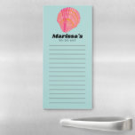 Bloc De Notas Magnético Lista de tareas pendientes de Personalizado de mar<br><div class="desc">Haz tus listas de compras con estilo con este anuncio de la lista de compras o de tareas pendientes de personalizable. Cambie el texto para adaptarlo a sus necesidades. Mantenga o elimine las líneas también. ¡Revisa mi tienda para más!</div>
