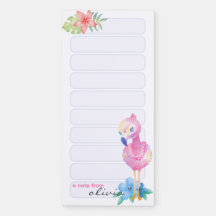 Notepad magnético personalizado - Flamingo #1