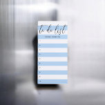 Bloc De Notas Magnético Para hacer la lista de bandas de guiones Azul<br><div class="desc">Para hacer una lista con script de moda.</div>