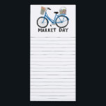 Bloc De Notas Magnético Personalizado de Bicicletas Cute - Lista de compra<br><div class="desc">Haz tus listas de compras con estilo con este cuaderno de compras de personalizable. Añade tu propio texto para adaptarlo a tus necesidades. Las líneas dibujadas a mano le dan un lugar donde escribir,  pero puede borrar si lo prefiere. ¡Revisa mi tienda para más!</div>