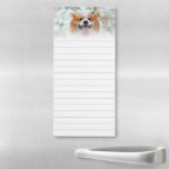 Bloc De Notas Magnético Personalizado Mascota Photo Lining<br><div class="desc">El bloc de notas magnético en línea que se puede mantener en el frigorífico. Nota magnética personalizada con una foto de su mascota. Aviso en línea para listas de compras,  notas y más. Personalice con una foto mascota sobre las líneas grises pálidas.</div>