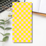 Bloc De Notas Magnético Vintage de tablero de ajedrez color rosa pastel<br><div class="desc">Vintage de tablero de ajedrez color rosa y amarillo pastel.</div>