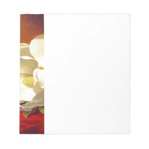 Bloc De Notas Magnolia en Terciopelo Rojo Martin Johnson Heade