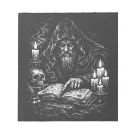 Bloc De Notas Mago estudiando el grimorio — por BurnsInHell