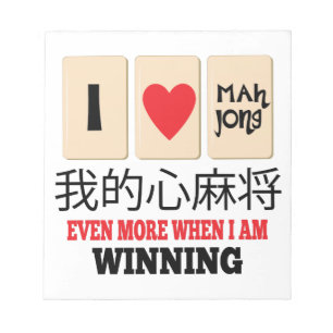 Bloc De Notas Mah Jong y el ganar
