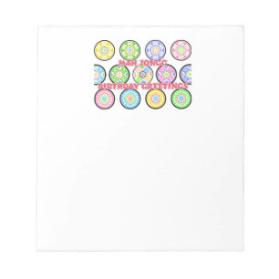 Bloc De Notas Mah Jongg Birthday Dots Notepad