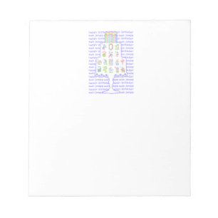 Bloc De Notas Mah Jongg Cake Birthday Notepad