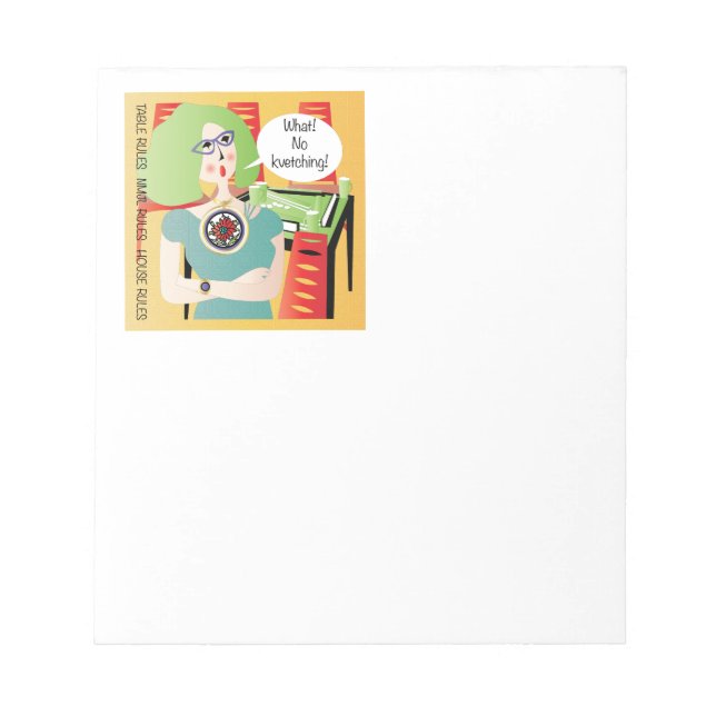 Bloc De Notas Mah Jongg Sayings Kvetching (Frente)